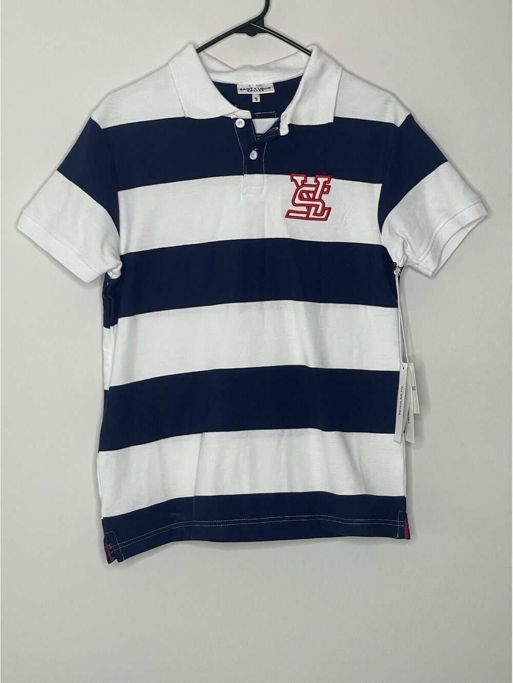 Saint x Louis Collab Embroidered Rugby Polo Top Men’s NWT Size S